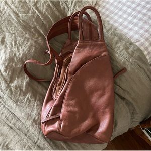 Free People Pink Leather Bag